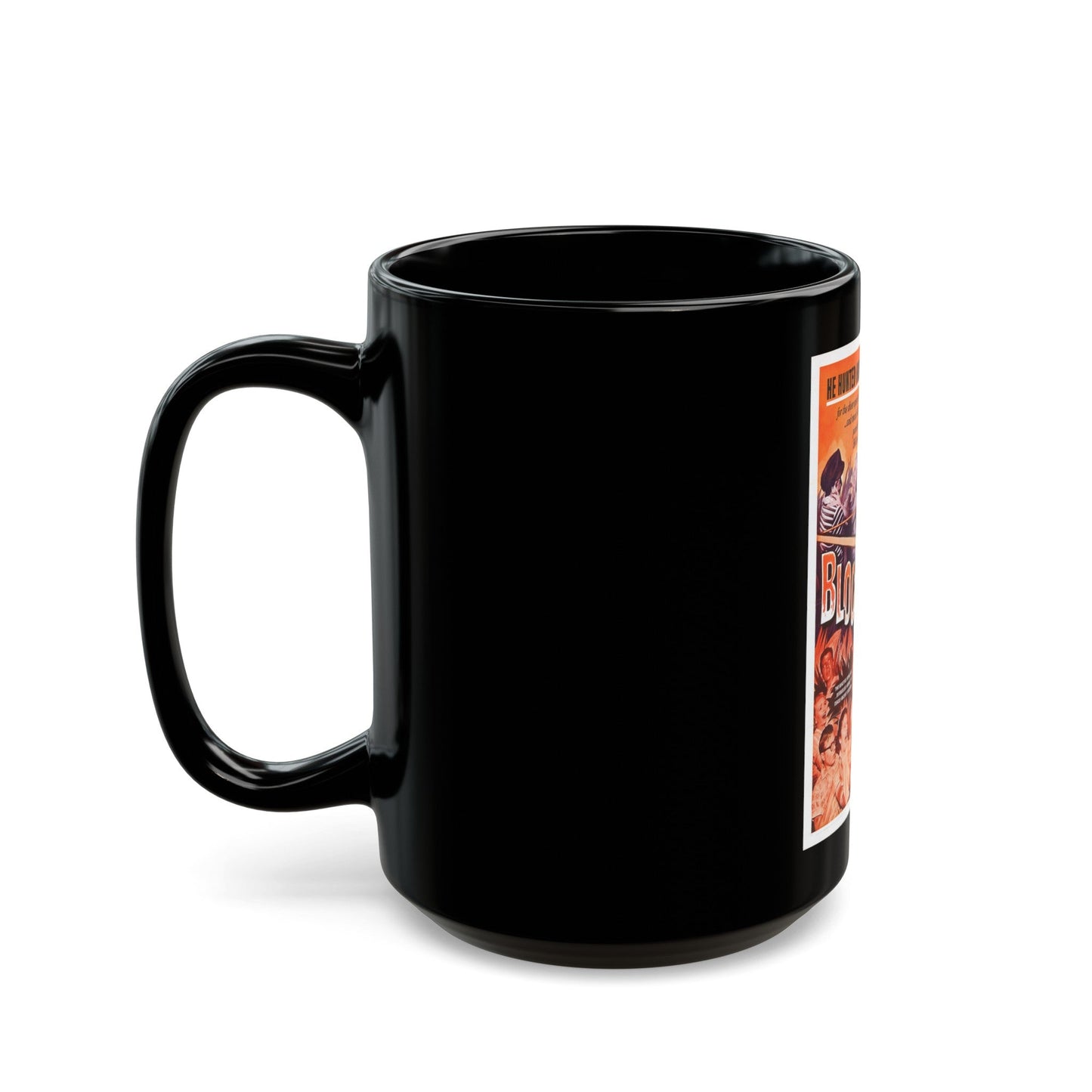 BLOODLUST 1961 Movie Poster - Black Coffee Mug-The Sticker Space