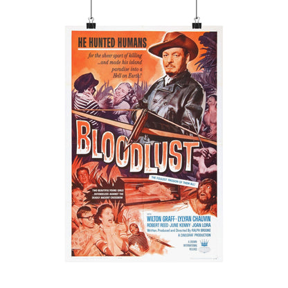 BLOODLUST 1961 - Paper Movie Poster-12″ x 18″-The Sticker Space