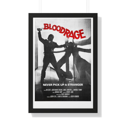 BLOODRAGE 1980 - Framed Movie Poster-20" x 30"-The Sticker Space