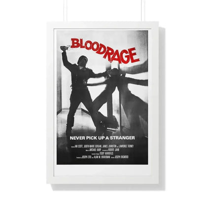 BLOODRAGE 1980 - Framed Movie Poster 20" x 30" White - The Sticker Space