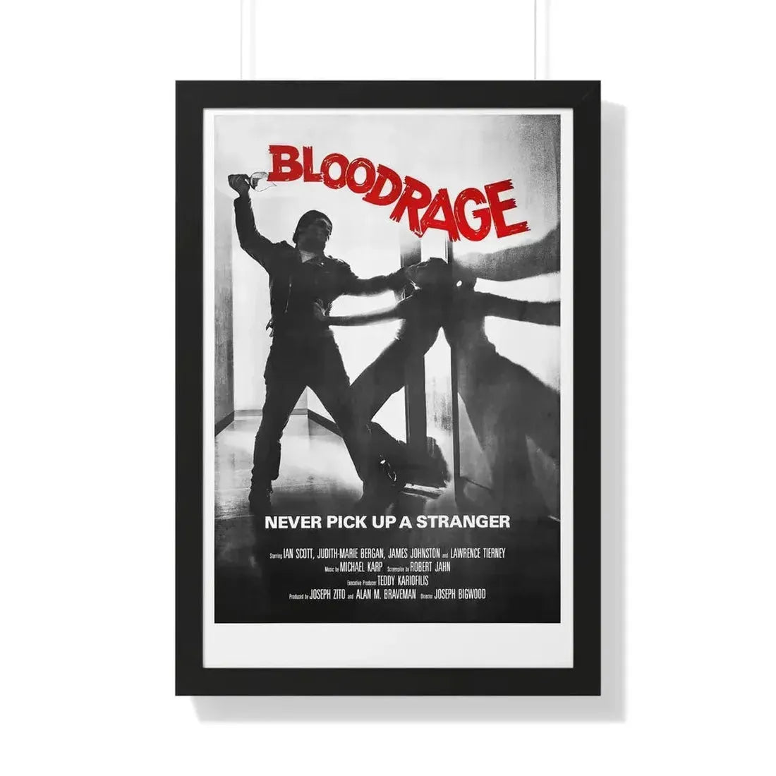 BLOODRAGE 1980 - Framed Movie Poster - The Sticker Space