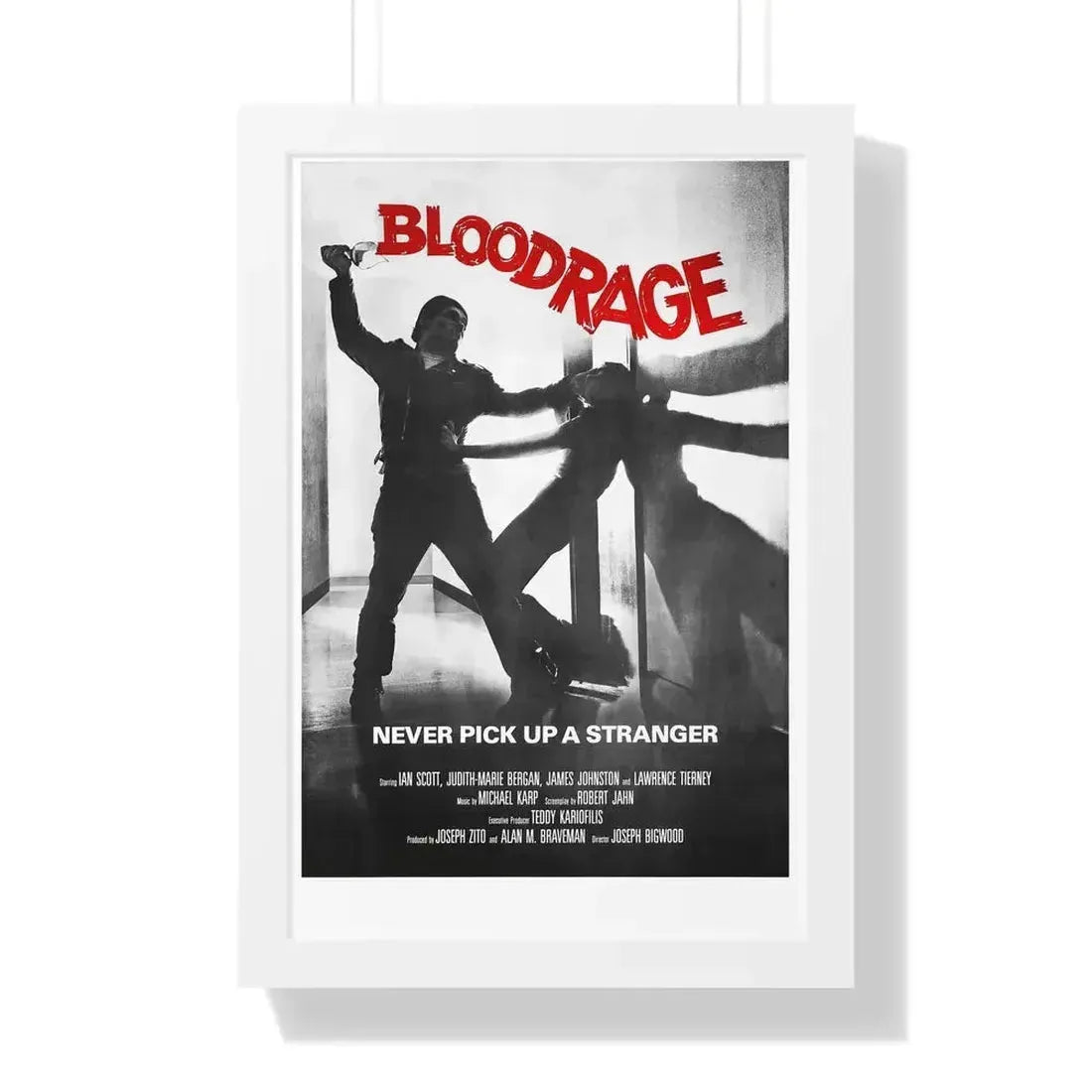BLOODRAGE 1980 - Framed Movie Poster - The Sticker Space