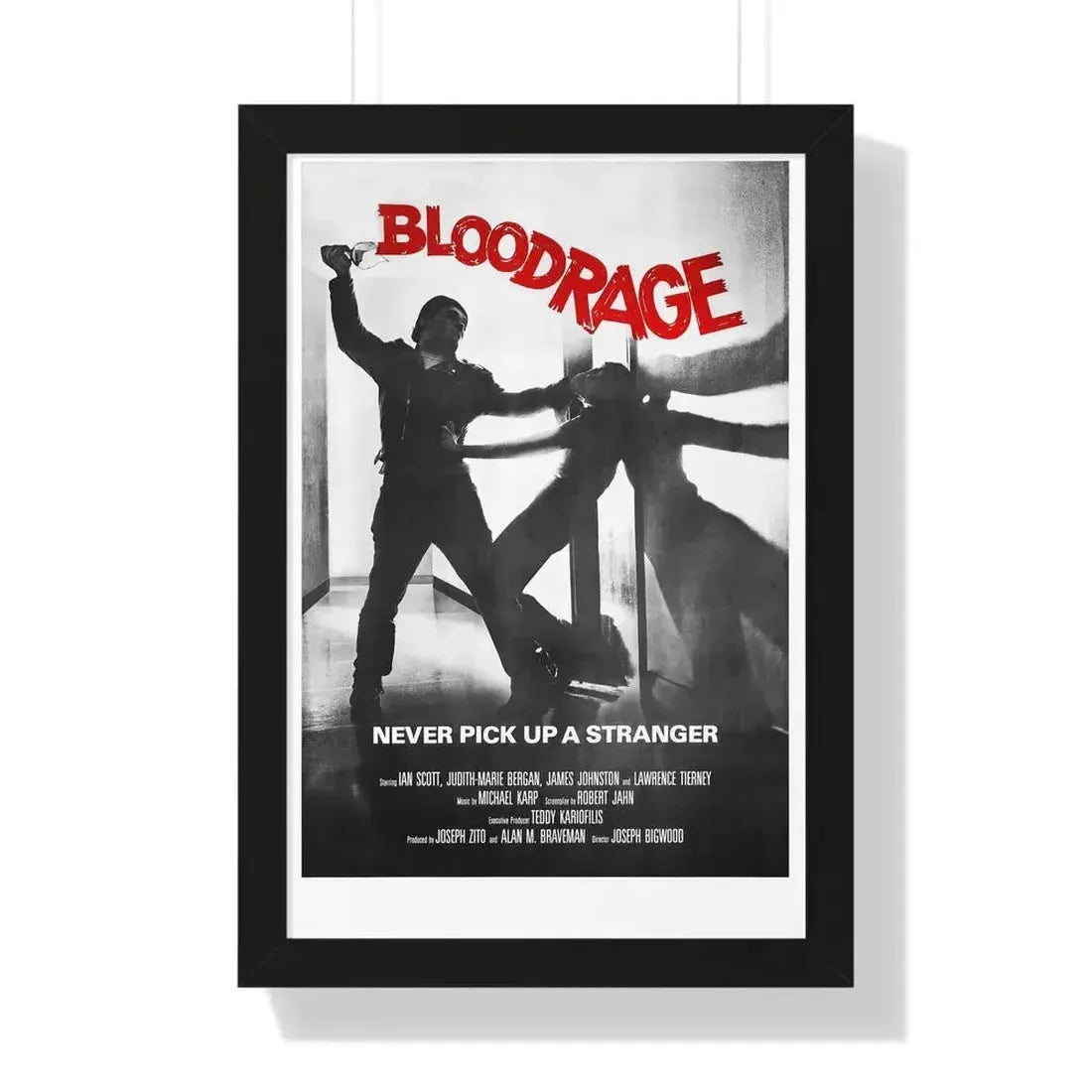 BLOODRAGE 1980 - Framed Movie Poster - The Sticker Space