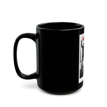 BLOODRAGE 1980 Movie Poster - Black Coffee Mug-The Sticker Space