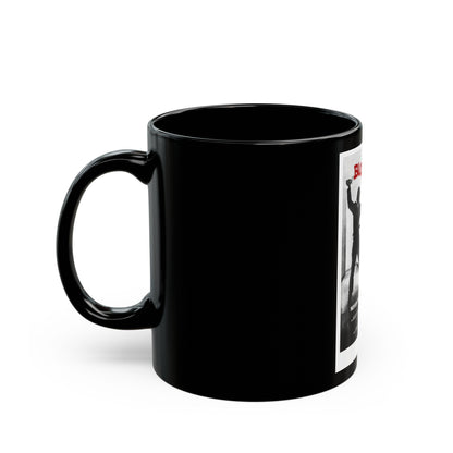 BLOODRAGE 1980 Movie Poster - Black Coffee Mug-The Sticker Space