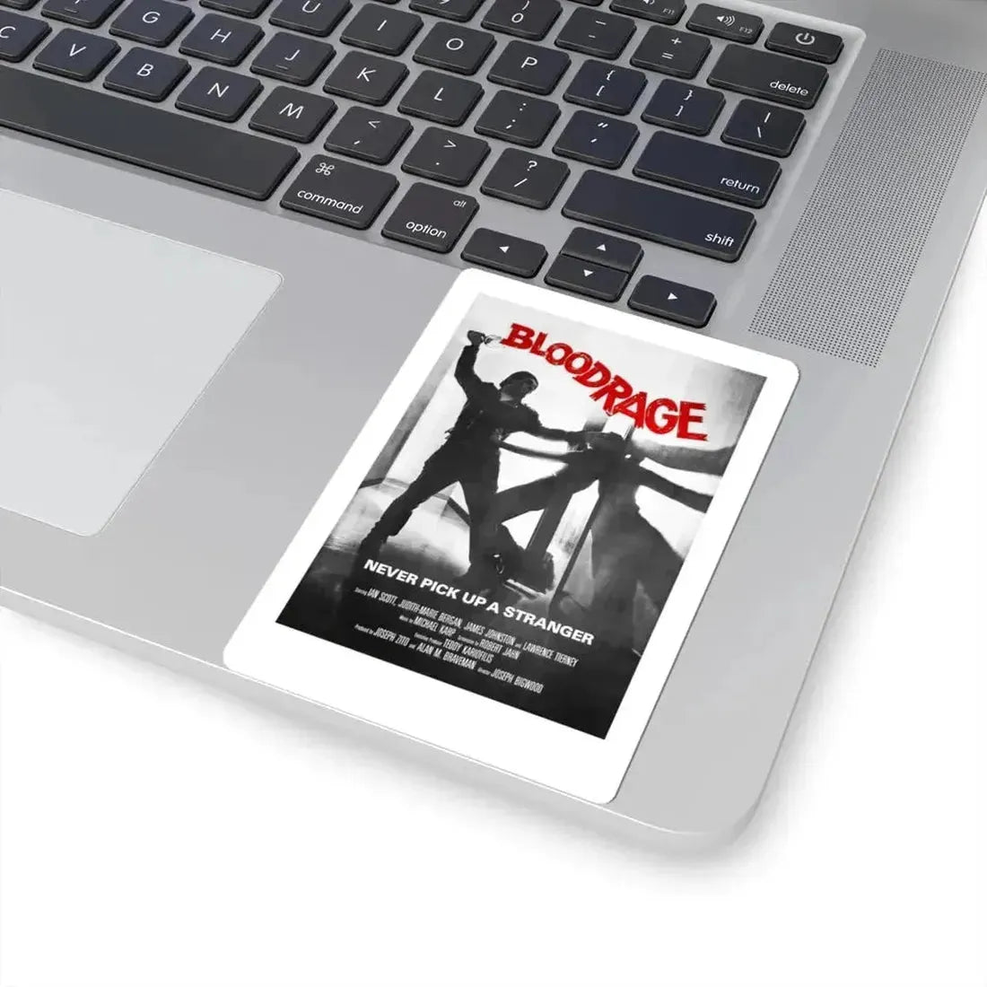 BLOODRAGE 1980 Movie Poster - STICKER Vinyl Kiss-Cut Decal - The Sticker Space