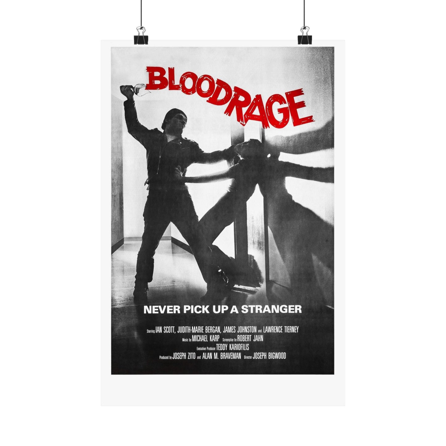 BLOODRAGE 1980 - Paper Movie Poster-12″ x 18″-The Sticker Space