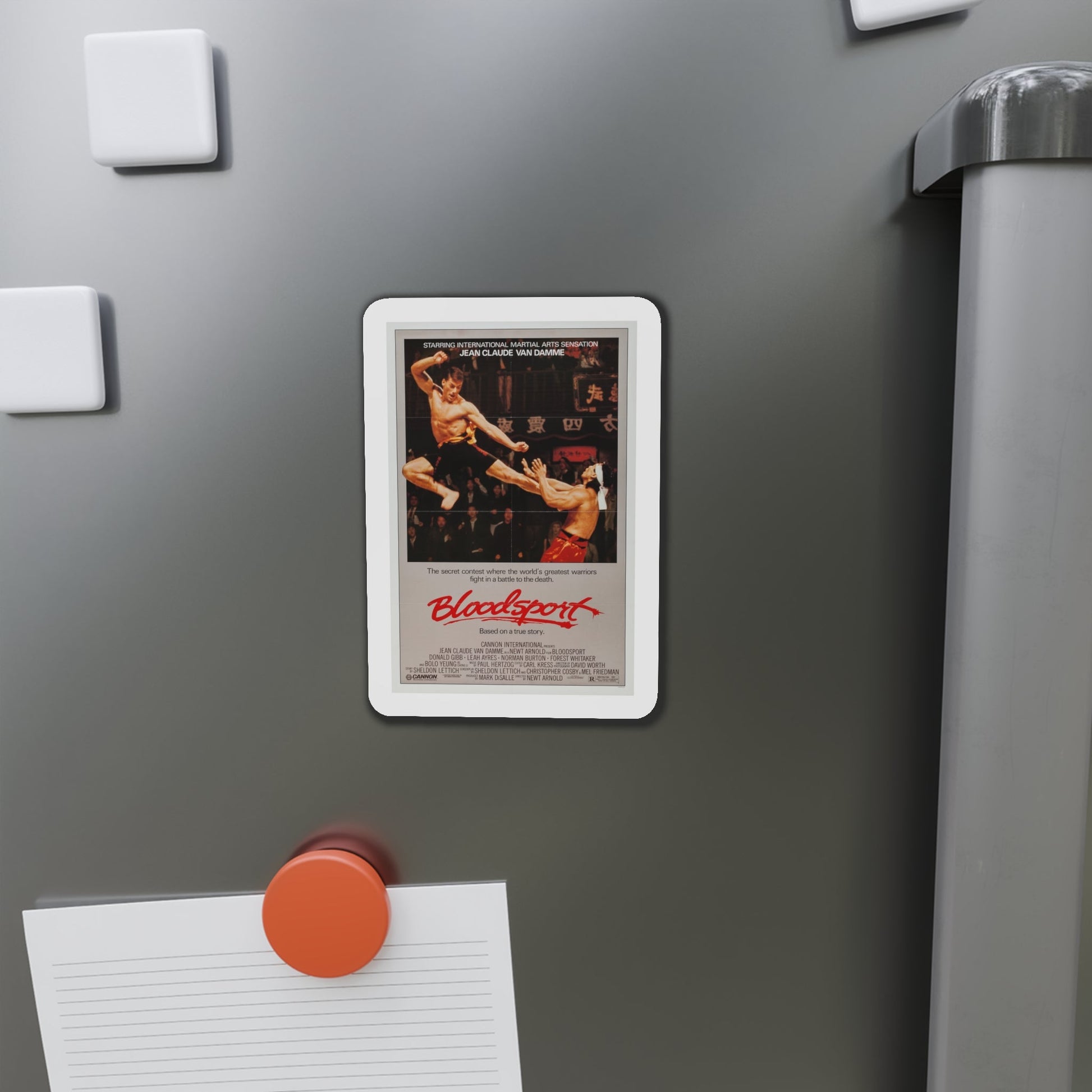 Bloodsport 1988 Movie Poster Die-Cut Magnet-The Sticker Space