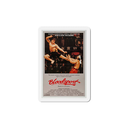 Bloodsport 1988 Movie Poster Die-Cut Magnet-6 × 6"-The Sticker Space