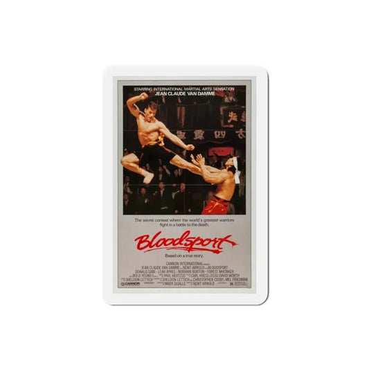 Bloodsport 1988 Movie Poster Refrigerator Magnet 2 Inch - The Sticker Space