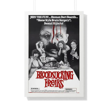 BLOODSUCKING FREAKS 1976 - Framed Movie Poster 20" x 30" White - The Sticker Space