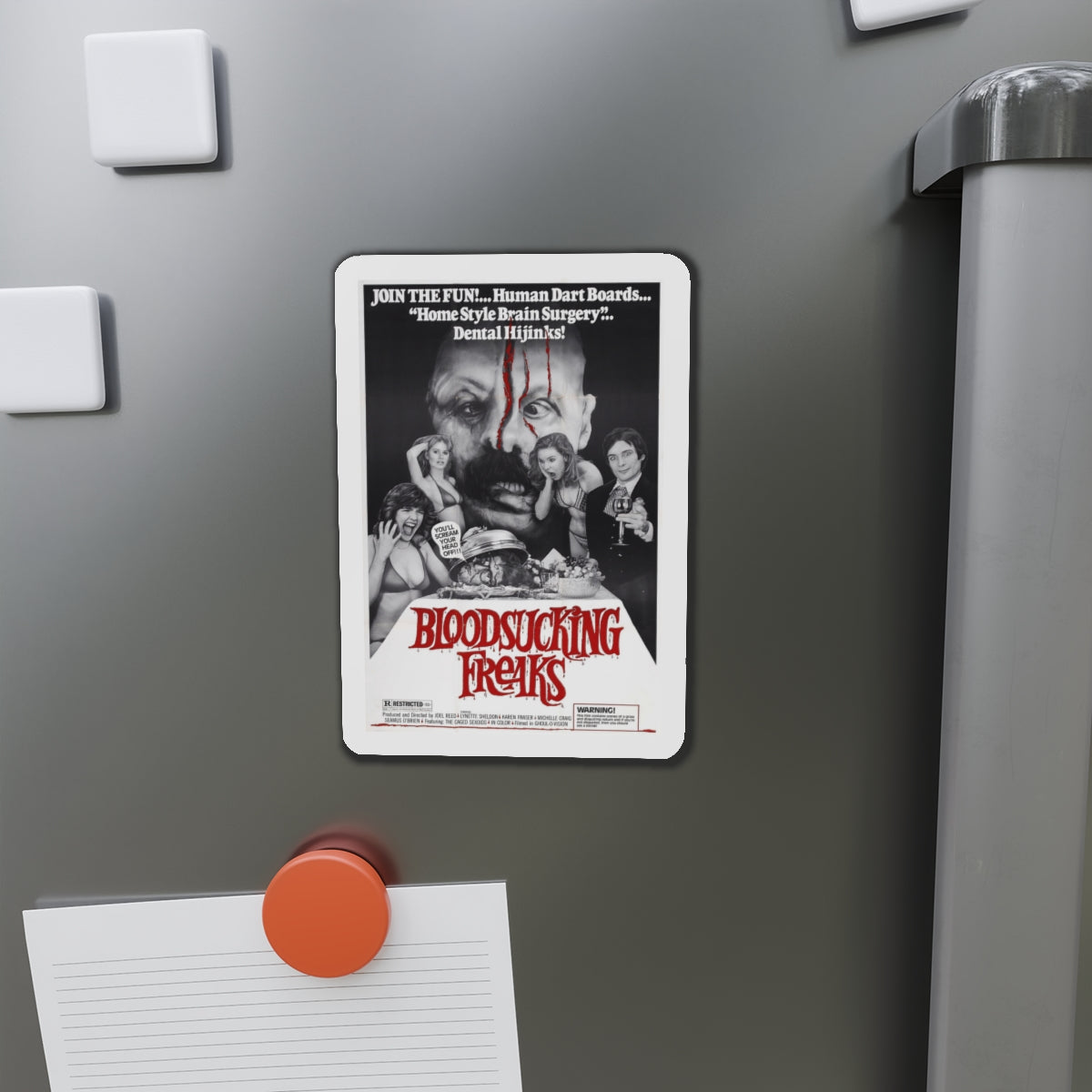 BLOODSUCKING FREAKS 1976 Movie Poster - Die-Cut Magnet-The Sticker Space