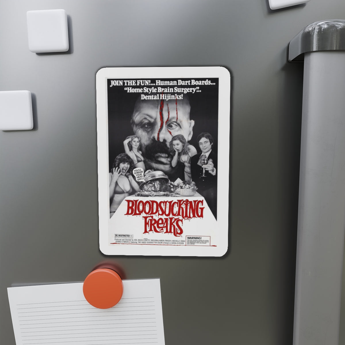 BLOODSUCKING FREAKS 1976 Movie Poster - Die-Cut Magnet-The Sticker Space