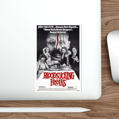 BLOODSUCKING FREAKS 1976 Movie Poster STICKER Vinyl Die-Cut Decal-The Sticker Space