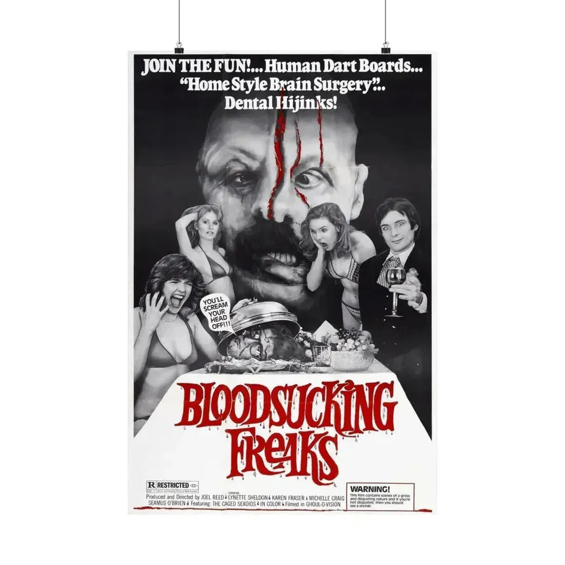 BLOODSUCKING FREAKS 1976 - Paper Movie Poster 24″ x 36″ Matte - The Sticker Space
