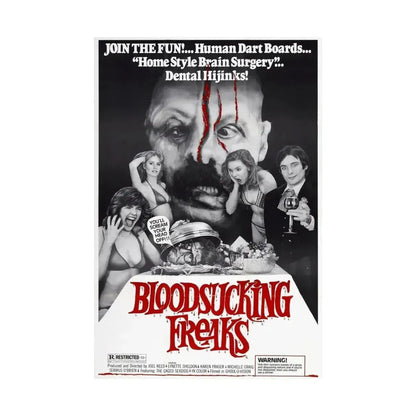 BLOODSUCKING FREAKS 1976 - Paper Movie Poster - The Sticker Space