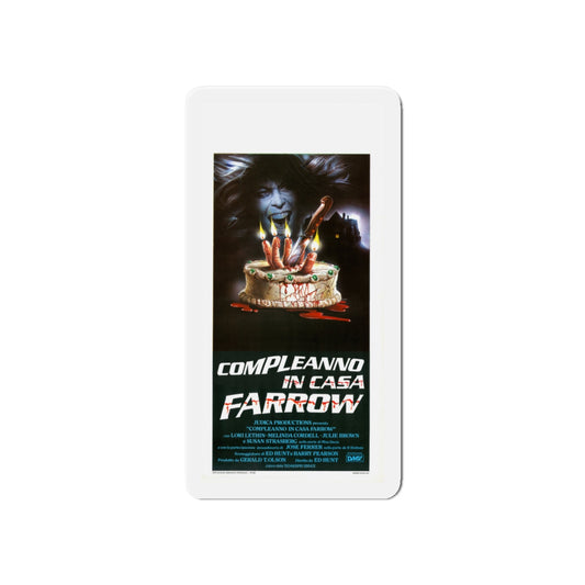 BLOODY BIRTHDAY (ITALIAN) 1981 Movie Poster - Die-Cut Magnet-6 × 6"-The Sticker Space