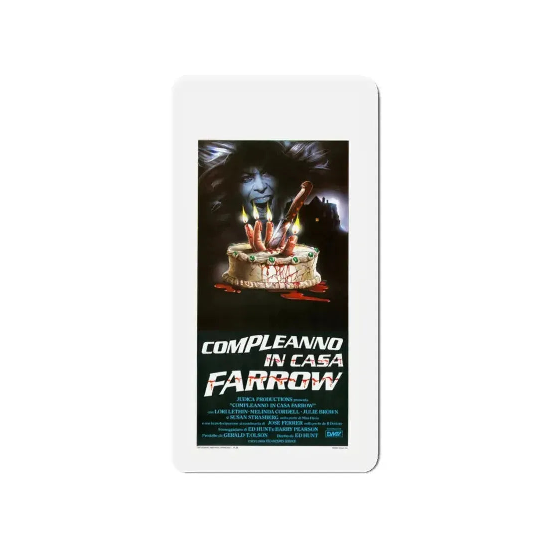 BLOODY BIRTHDAY (ITALIAN) 1981 Movie Poster - Refrigerator Magnet 4 Inch - The Sticker Space