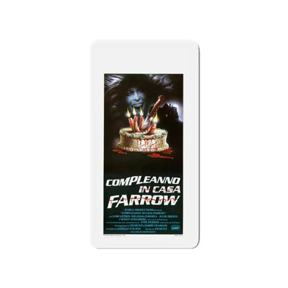 BLOODY BIRTHDAY (ITALIAN) 1981 Movie Poster - Refrigerator Magnet 4 Inch - The Sticker Space