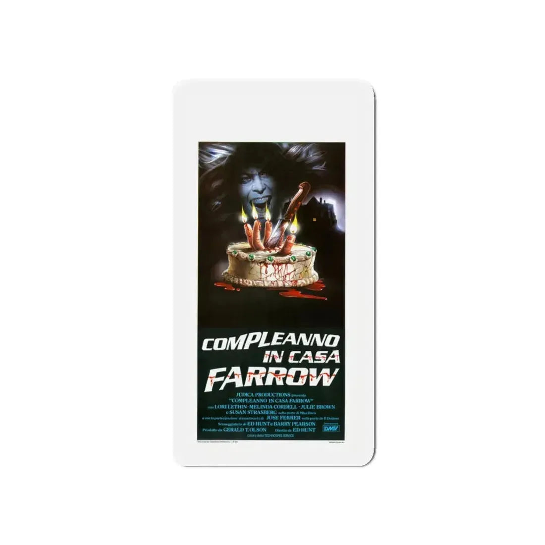 BLOODY BIRTHDAY (ITALIAN) 1981 Movie Poster - Refrigerator Magnet 5 Inch - The Sticker Space