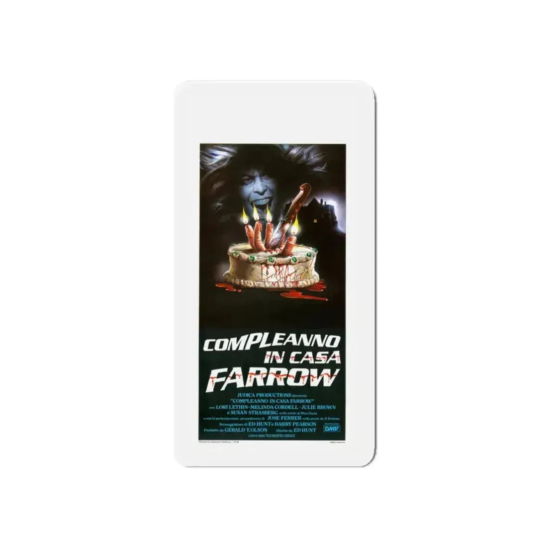 BLOODY BIRTHDAY (ITALIAN) 1981 Movie Poster - Refrigerator Magnet 6 Inch - The Sticker Space