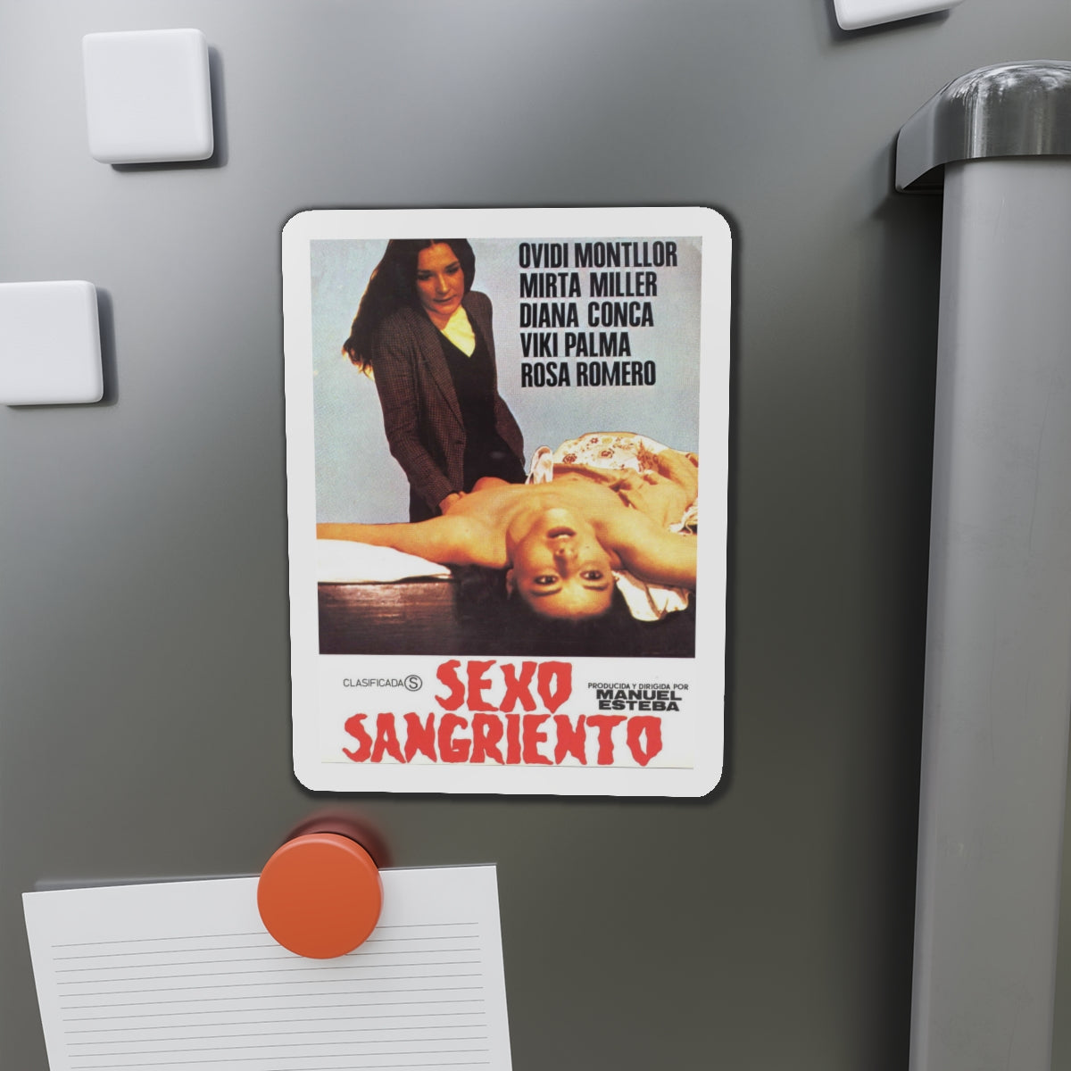 BLOODY SEX 1981 Movie Poster - Die-Cut Magnet-The Sticker Space