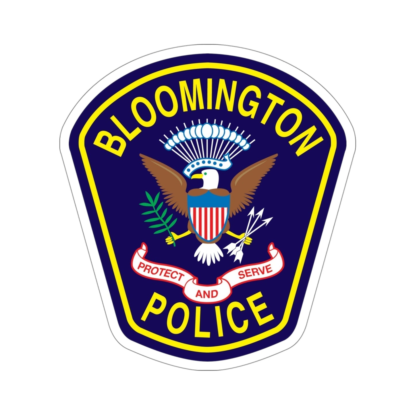 Bloomington Police Department Clinton Utah STICKER Vinyl Die-Cut Decal-4 Inch-The Sticker Space