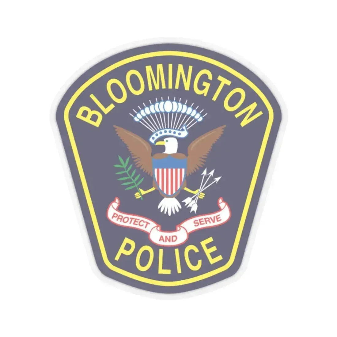 Bloomington Police Department Clinton Utah - STICKER Vinyl Kiss-Cut Decal 2 Inch Transparent - The Sticker Space