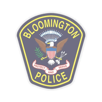 Bloomington Police Department Clinton Utah - STICKER Vinyl Kiss-Cut Decal 2 Inch Transparent - The Sticker Space