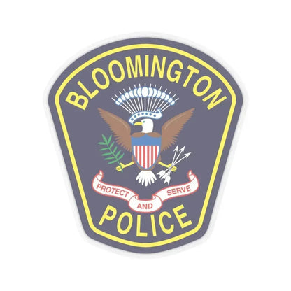 Bloomington Police Department Clinton Utah - STICKER Vinyl Kiss-Cut Decal 4 Inch Transparent - The Sticker Space