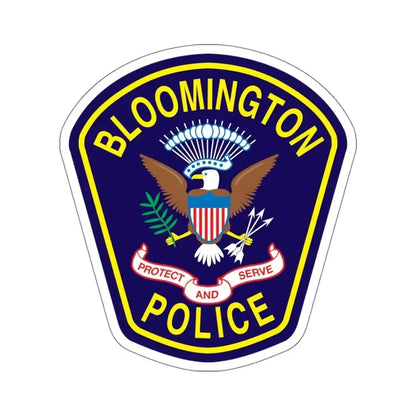 Bloomington Police Department Clinton Utah - STICKER Vinyl Kiss-Cut Decal 4 Inch White - The Sticker Space