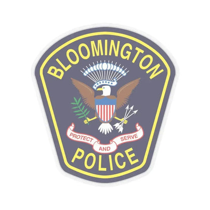 Bloomington Police Department Clinton Utah - STICKER Vinyl Kiss-Cut Decal 6 Inch Transparent - The Sticker Space