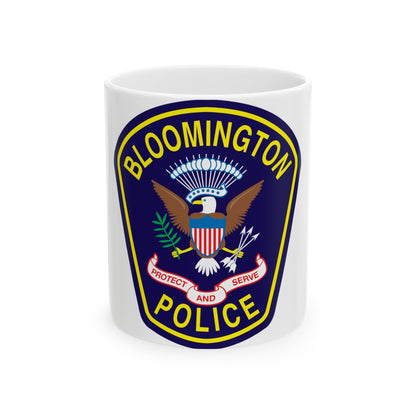 Bloomington Police Department Clinton Utah - White Coffee Mug-11oz-The Sticker Space