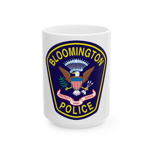 Bloomington Police Department Clinton Utah - White Coffee Mug-15oz-The Sticker Space