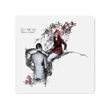 Blossom Without Leaves (1), McCall's magazine, December 1931 (Magazine Illustration) Refrigerator Magnet - The Sticker Space