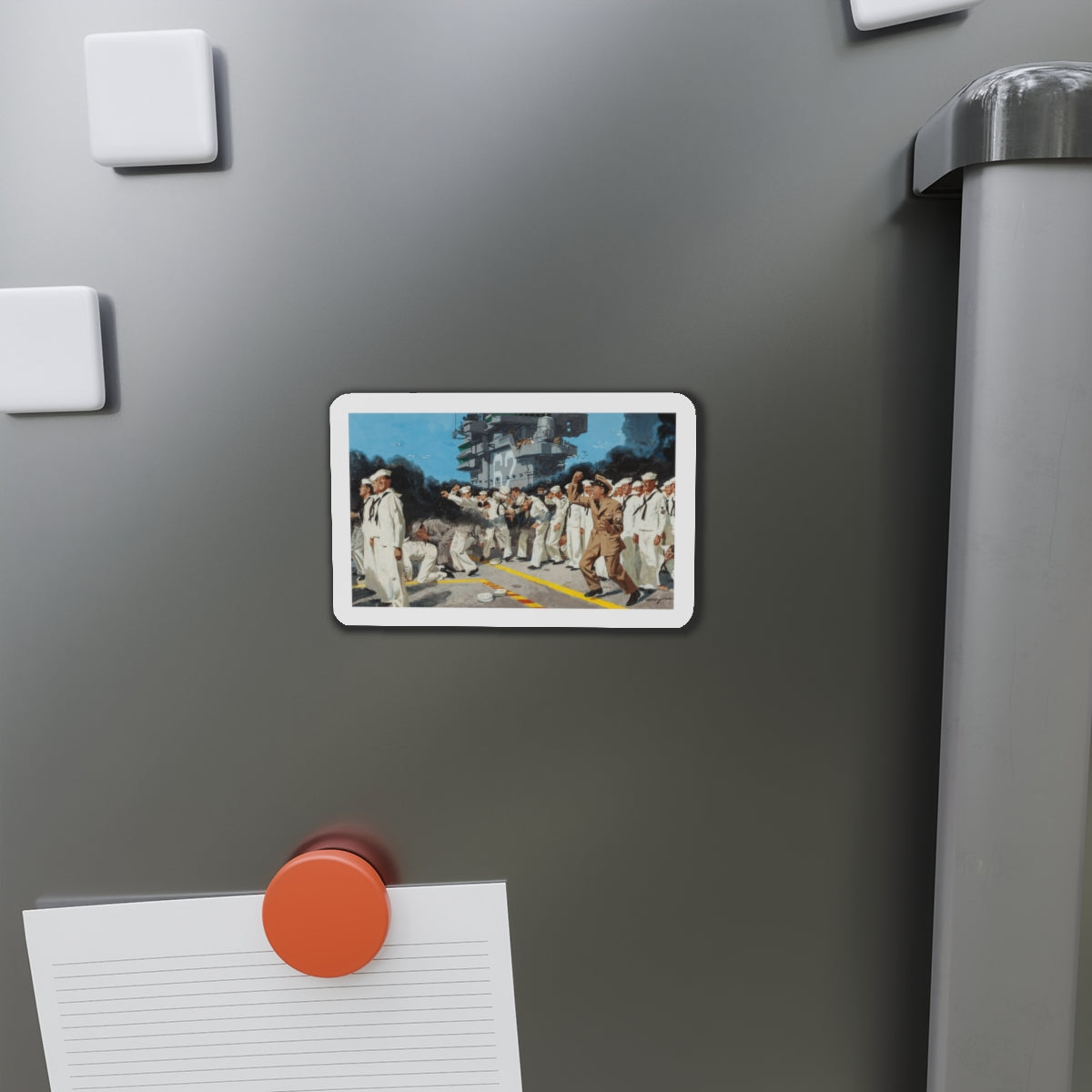 Blowing the Stokehole, story illustration (Magazine Illustration) Refrigerator Magnet-The Sticker Space