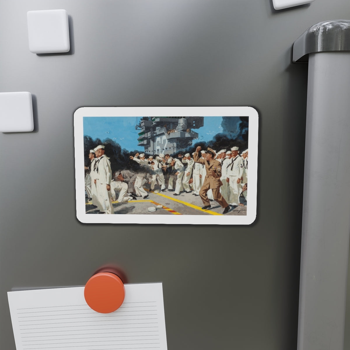 Blowing the Stokehole, story illustration (Magazine Illustration) Refrigerator Magnet-The Sticker Space