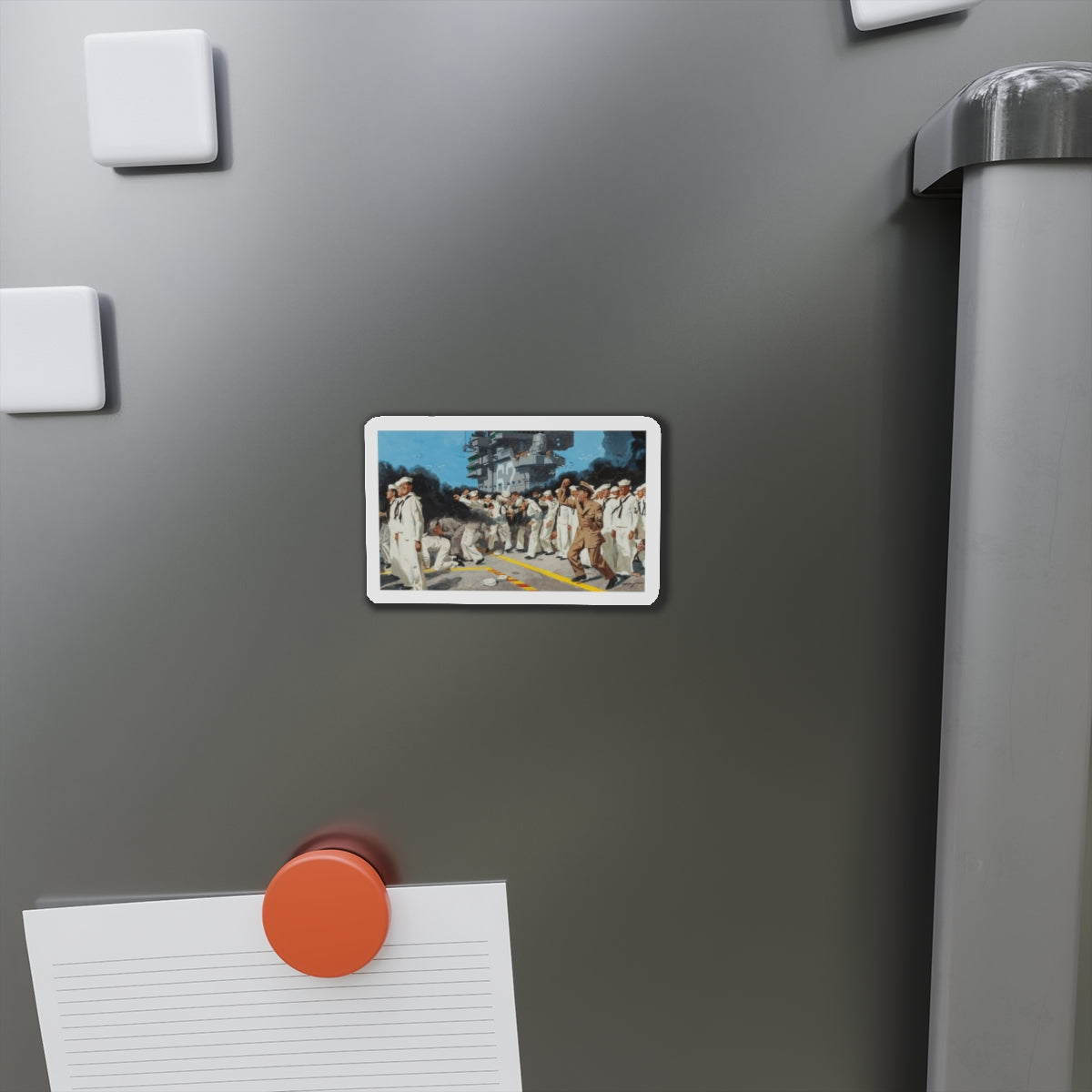 Blowing the Stokehole, story illustration (Magazine Illustration) Refrigerator Magnet-The Sticker Space