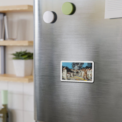 Blowing the Stokehole, story illustration (Magazine Illustration) Refrigerator Magnet-The Sticker Space