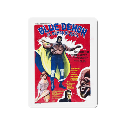 BLUE DEMON 1965 Movie Poster - Die-Cut Magnet-4" x 4"-The Sticker Space