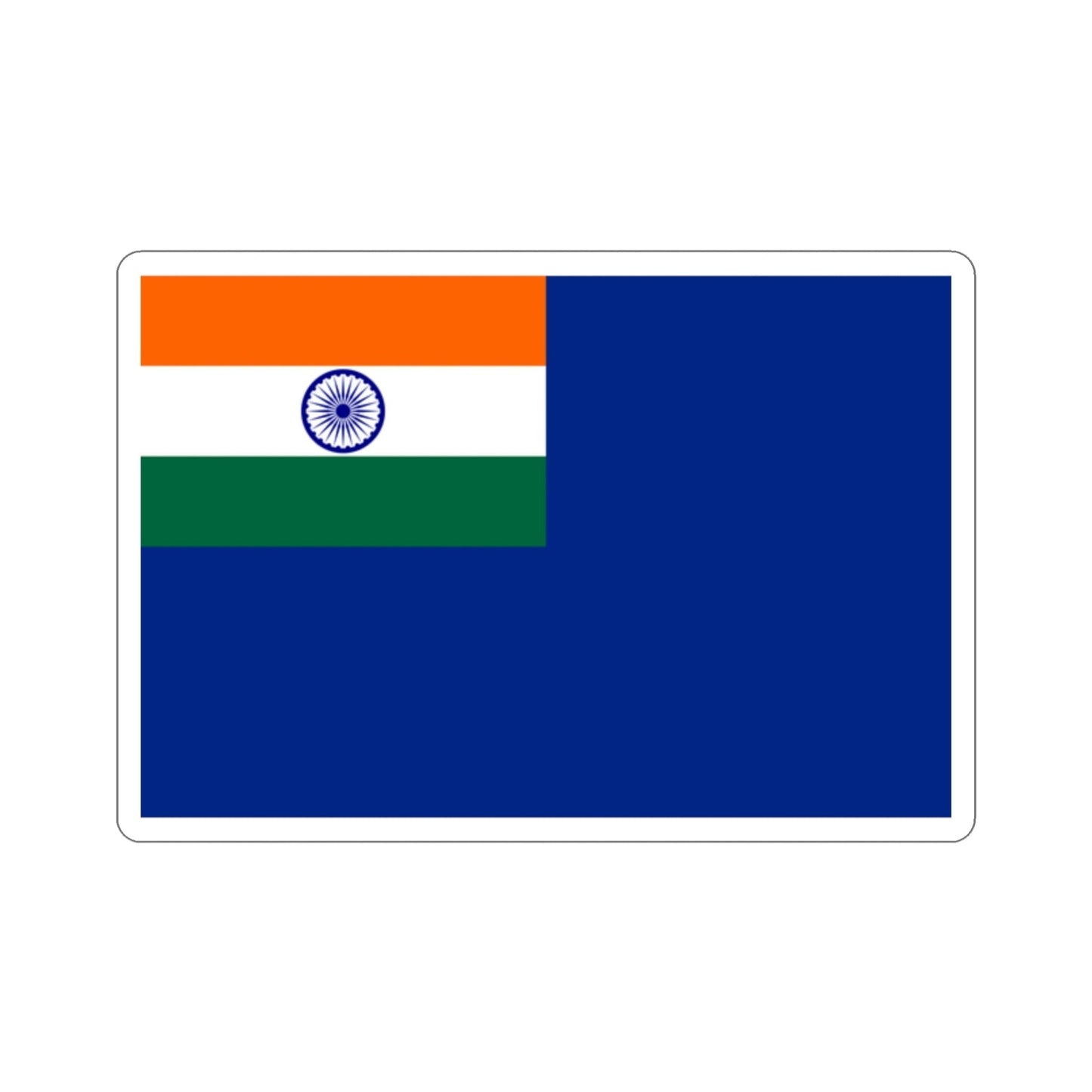 Blue Ensign of India (India) STICKER Vinyl Die-Cut Decal-2 Inch-The Sticker Space