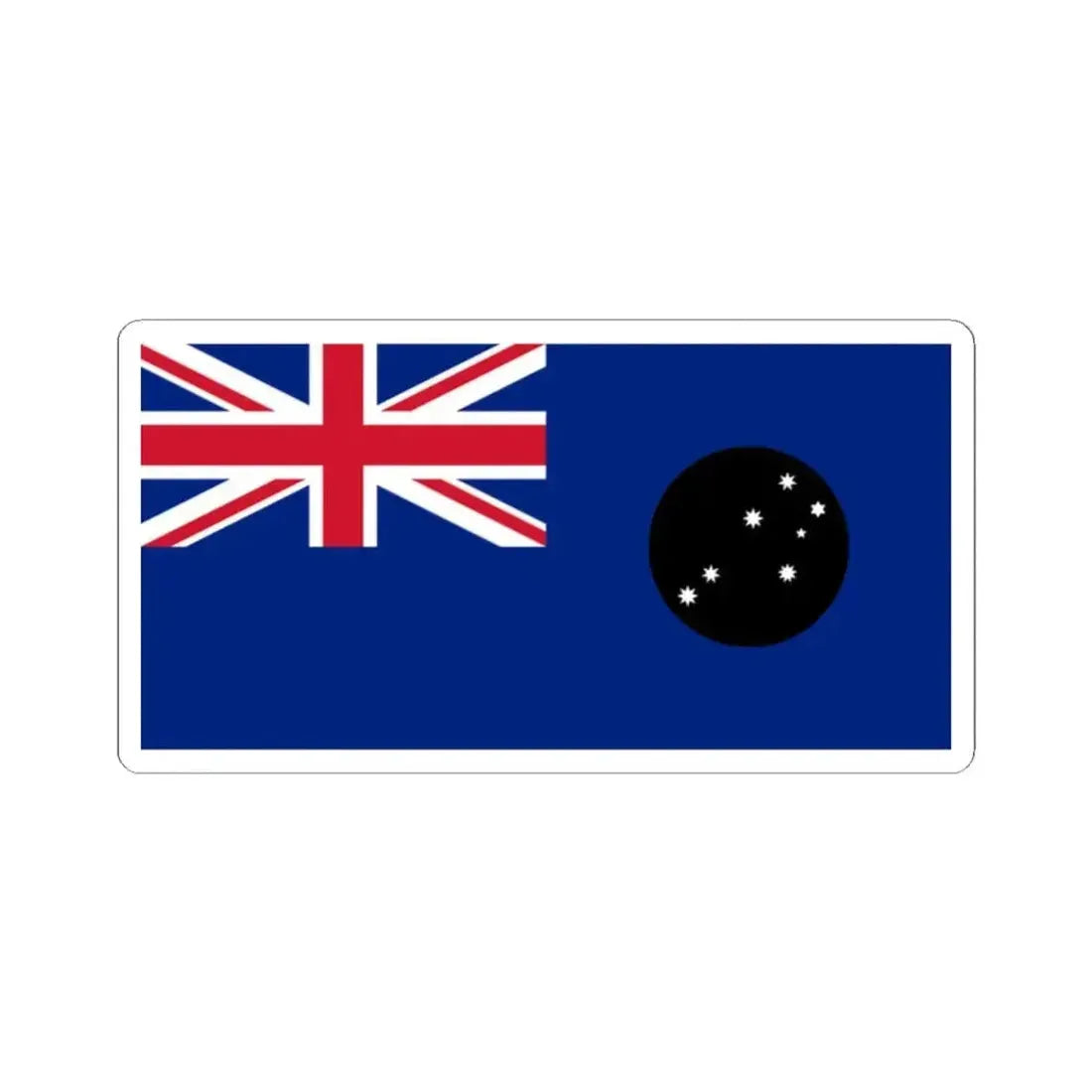 Blue Ensign of South Australia 1870-1876 (Australia) STICKER Vinyl Kiss-Cut Decal 2 Inch White - The Sticker Space