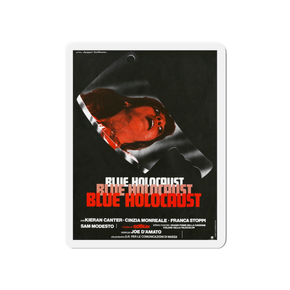 BLUE HOLOCAUST (BEYOND THE DARKNESS) 1979 Movie Poster - Die-Cut Magnet-5" x 5"-The Sticker Space