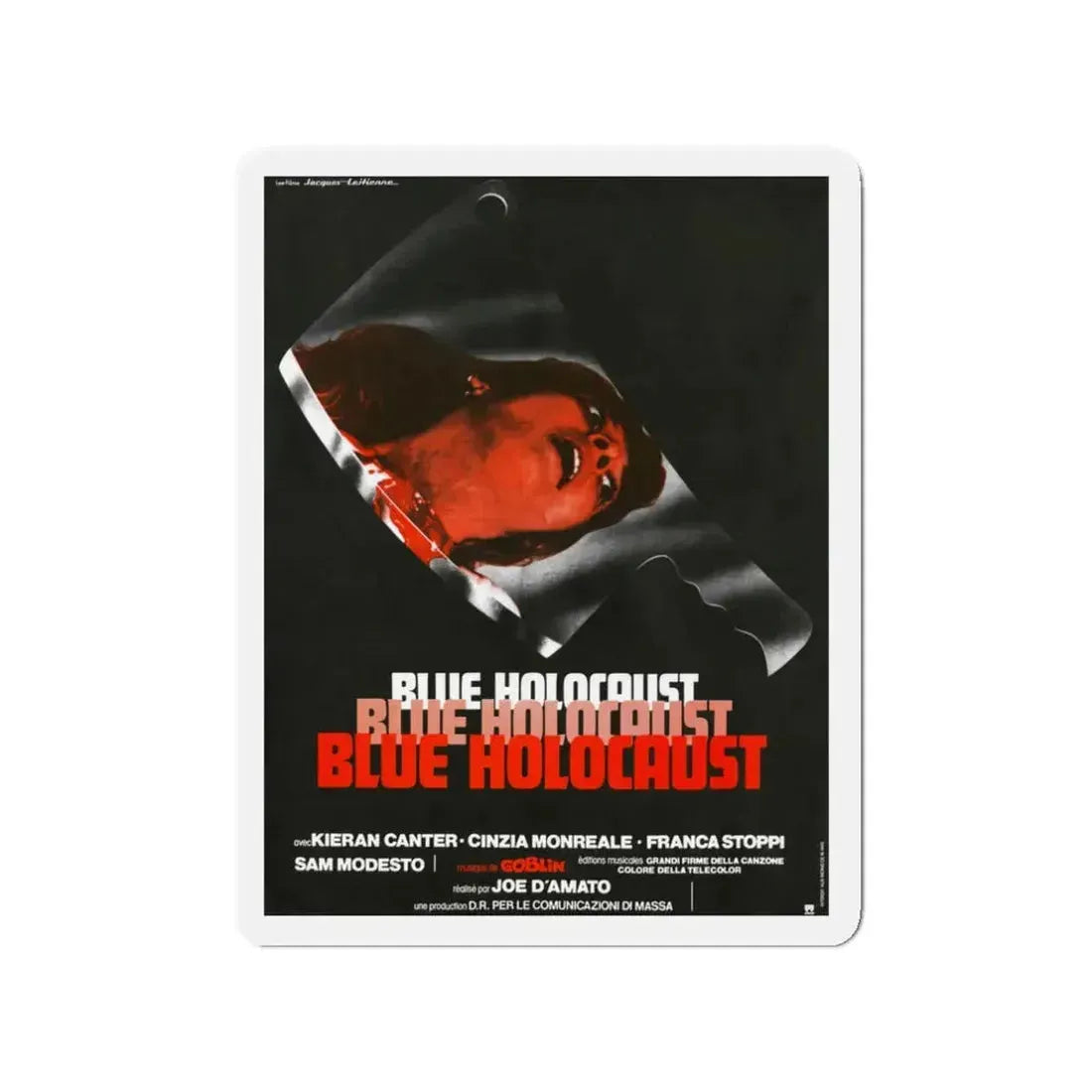 BLUE HOLOCAUST (BEYOND THE DARKNESS) 1979 Movie Poster - Refrigerator Magnet 3 Inch - The Sticker Space
