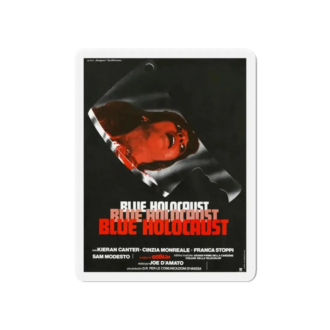 BLUE HOLOCAUST (BEYOND THE DARKNESS) 1979 Movie Poster - Refrigerator Magnet 6 Inch - The Sticker Space