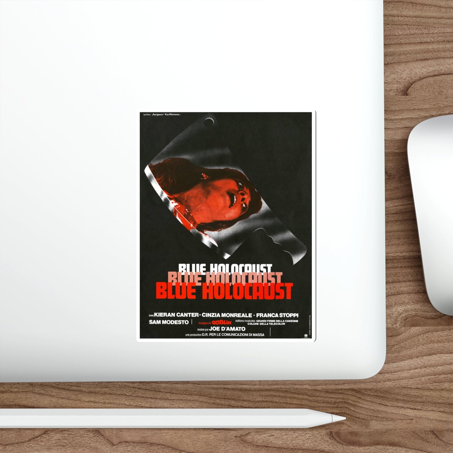 BLUE HOLOCAUST (BEYOND THE DARKNESS) 1979 Movie Poster STICKER Vinyl Die-Cut Decal-The Sticker Space