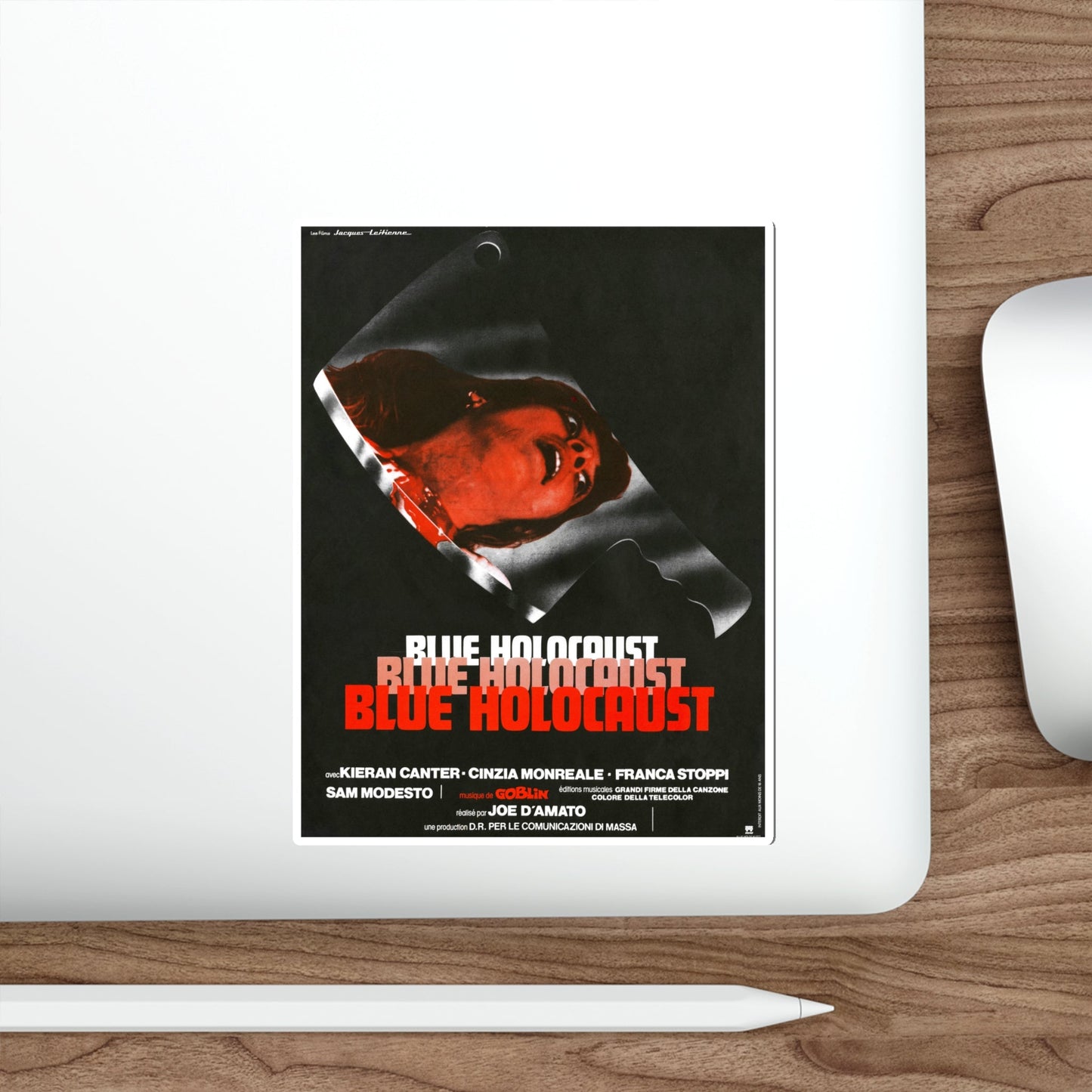 BLUE HOLOCAUST (BEYOND THE DARKNESS) 1979 Movie Poster STICKER Vinyl Die-Cut Decal-The Sticker Space