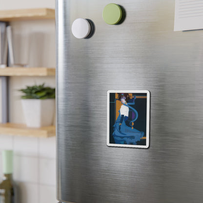 Blue Indigo (Magazine Illustration) Refrigerator Magnet-The Sticker Space