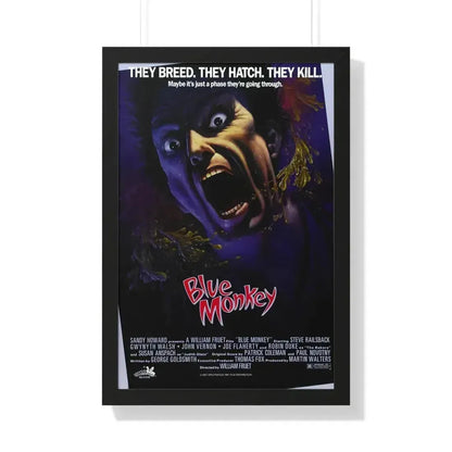 BLUE MONKEY 1987 - Framed Movie Poster 20" x 30" Black - The Sticker Space
