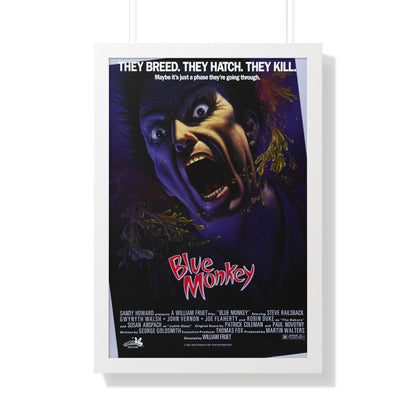 BLUE MONKEY 1987 - Framed Movie Poster-20" x 30"-The Sticker Space